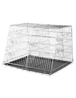 Jaula Doble plegable Trixie para perros