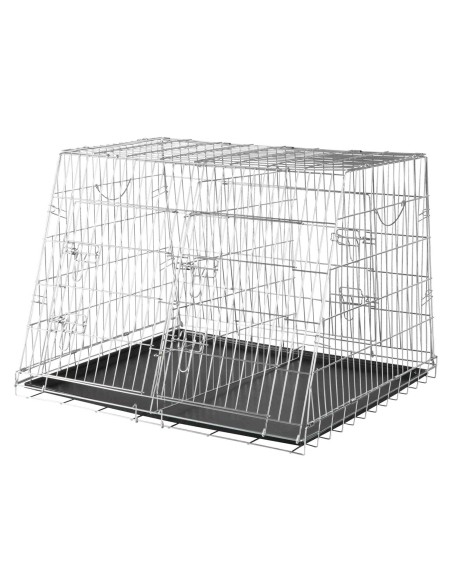 Jaula Doble plegable Trixie para perros