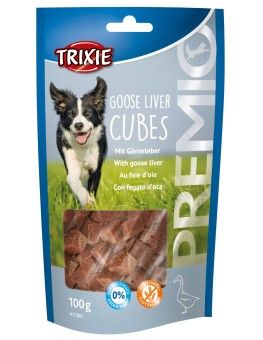Snack Goose Liver Cubes de trixie, premios de hígado de ganso