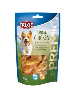 Premios Trixie Banana Chicken, snack para perros