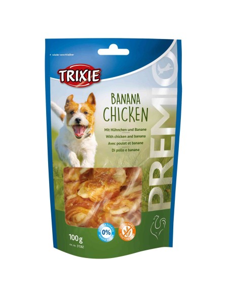 Premios Trixie Banana Chicken, snack para perros