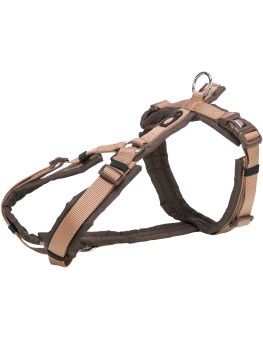 Arnés Trekking Trixie avellana, anti tirones para perros