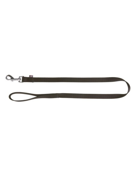 Correa Trixie nylon Classic color negro para perros