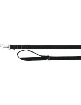 Correa regulable Trixie  Classic negra para perros 2