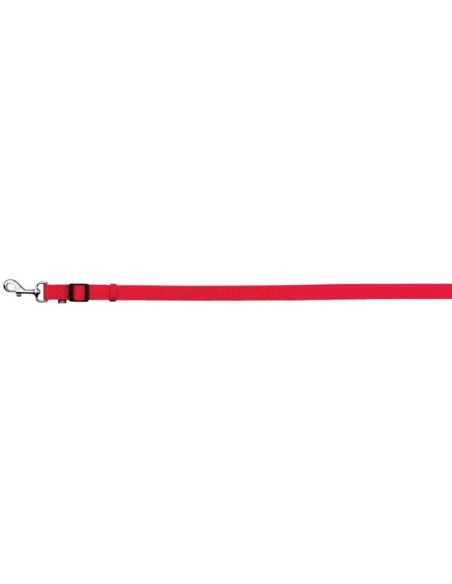 Correa de nylon rojo regulable en longitud Trixie para perros Correa de nylon rojo regulable en longitud Trixie para perros