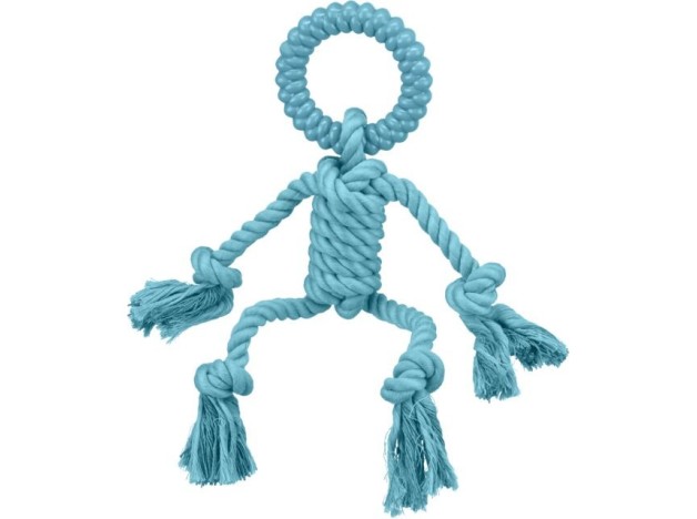 Juguete de cuerda para perros, hombrecillo de Trixie, ideal para la higiene dental