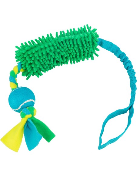 Cuerda elástica Trixie con pelota de tenis para perros