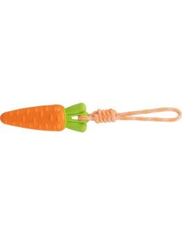 Juguete para perros, zanahoria TPR con cuerda para perros