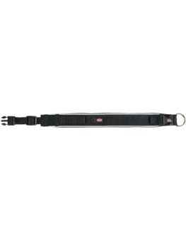 Collar nylon Premium negro extra ancho, acolchado neopreno de Trixie 2