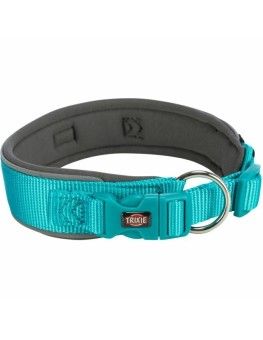 Collar acolchado de neopreno, Trixie extra ancho azul Petróleo, para perros