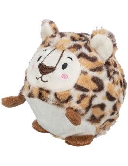 Leopardo de peluche Trixie con pelota en su interior, juguete para perro