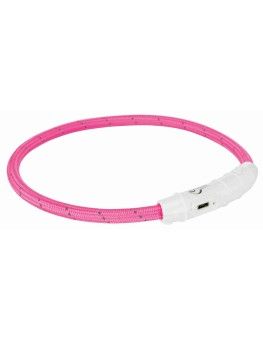 Collar Trixie Flax, Luminoso De Manguera Rosa, Para Perros