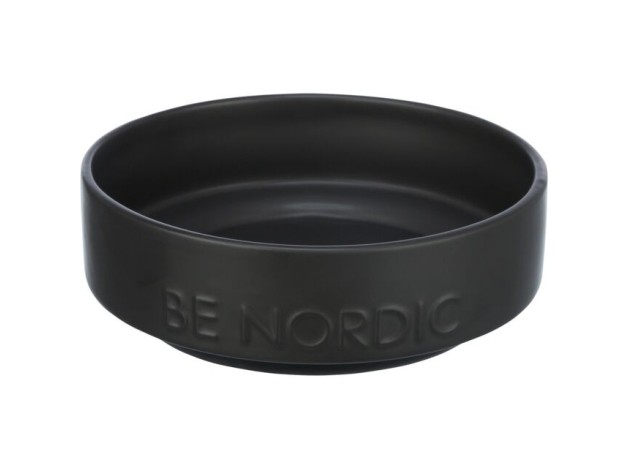 Comedero Trixie Be Nordic de ceramica negra