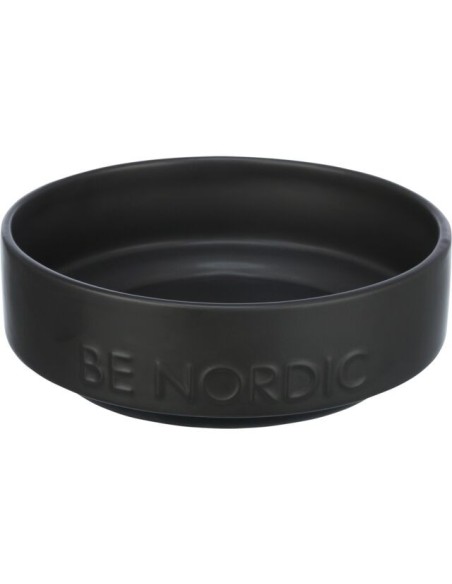 Comedero Trixie Be Nordic de ceramica negra