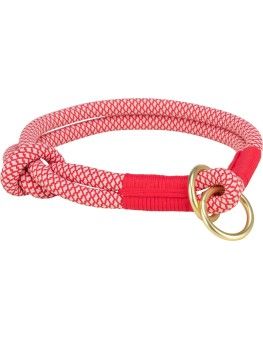 Trixie collar de cordón Soft Rope rojo