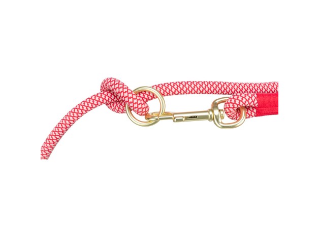 Ramal Soft Rope roja de trixie, correa multiposición para perros