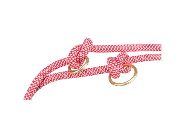 Ramal Soft Rope roja de trixie, correa multiposición de paseo y adiestramiento