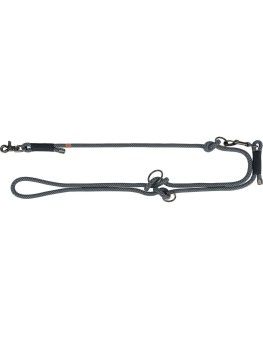 Correa multiposición, ramal Trixie Soft Rope Negro