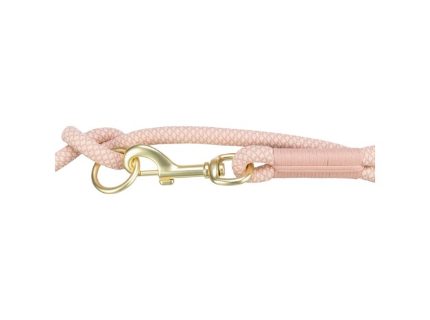 Correa Trixie de cordón, Ramal de adiestramiento Soft Rope Rosa para perros