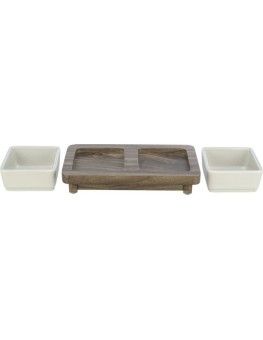 Soporte con comederos de cerámica, Trixie City Stile 2
