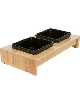Soporte de madera para comederos de cerámica Trixie Trixie - 1