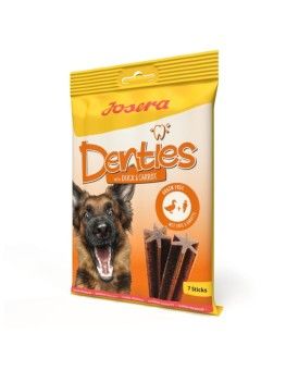 Snack dental Josera Denties de Pato y Zanahoria, premio parra perros