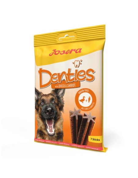 Snack dental Josera Denties de Pato y Zanahoria, premio parra perros Snack dental Josera Denties de Pato y Zanahoria, premio parra perros