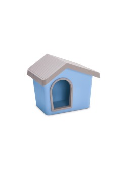 Zeus 50 azul, caseta de plático para perros de  razas pequeñas