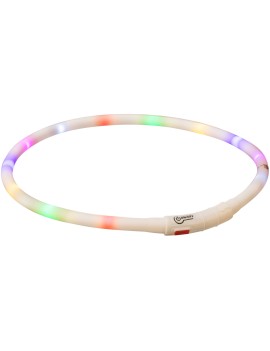 Collar luminoso Trixie Arco iris, recargable USB