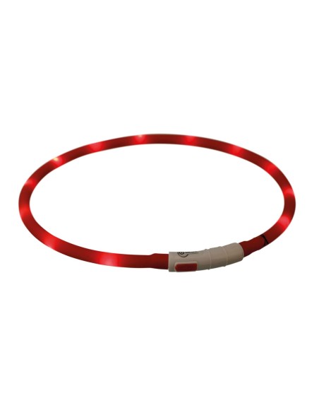 Trixie collar luminoso rojo para perros, recargable USB Trixie collar luminoso rojo para perros, recargable USB