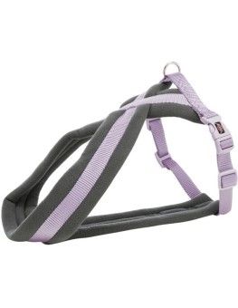 Arnes acolchado lila Trixie Confort Premium para perros
