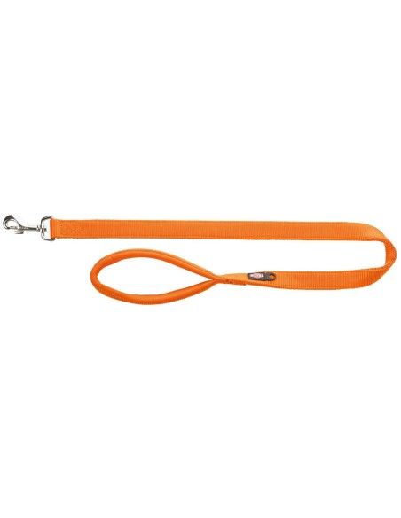 Correa Trixie nylon Premiun color papaya para perros