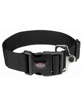 Collar trixie para perros nylon Premium negro extra ancho