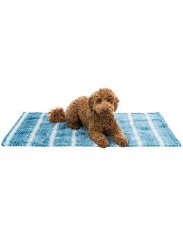 Manta navideña Trixie Lumi azul petroleo para perros 2