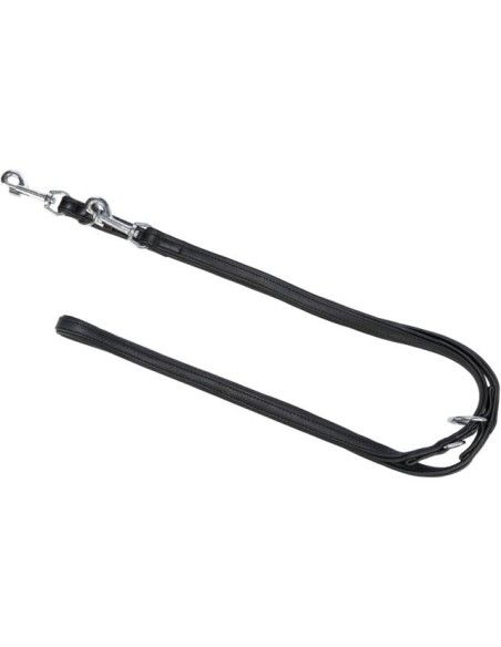 Ramal de piel Trixie Actve Confort negro, correa multiposición para perros Ramal de piel Trixie Actve Confort negro, correa multiposición para perros
