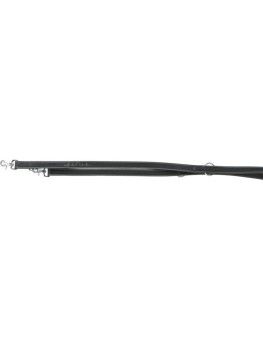 Ramal para perros Trixie Rustic negro de piel engrasada