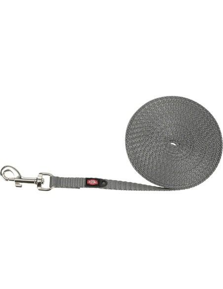 Correa de rastreo extra ligera Trixie color grafito para perros