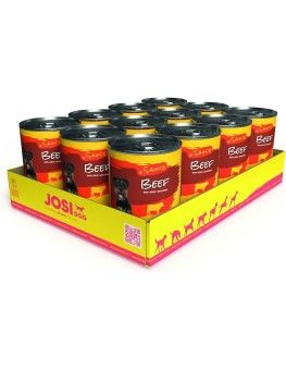Josidog latas de Ternera en salsa para perros adultos 2