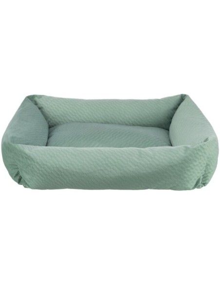 Cama rectangular Trixie Alena Soft Edition color salvia para perros