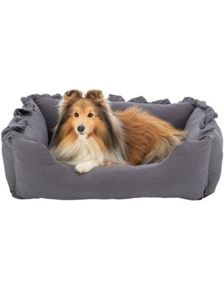 Cama Amelie color gris de Trixie colección Soft edition para perros