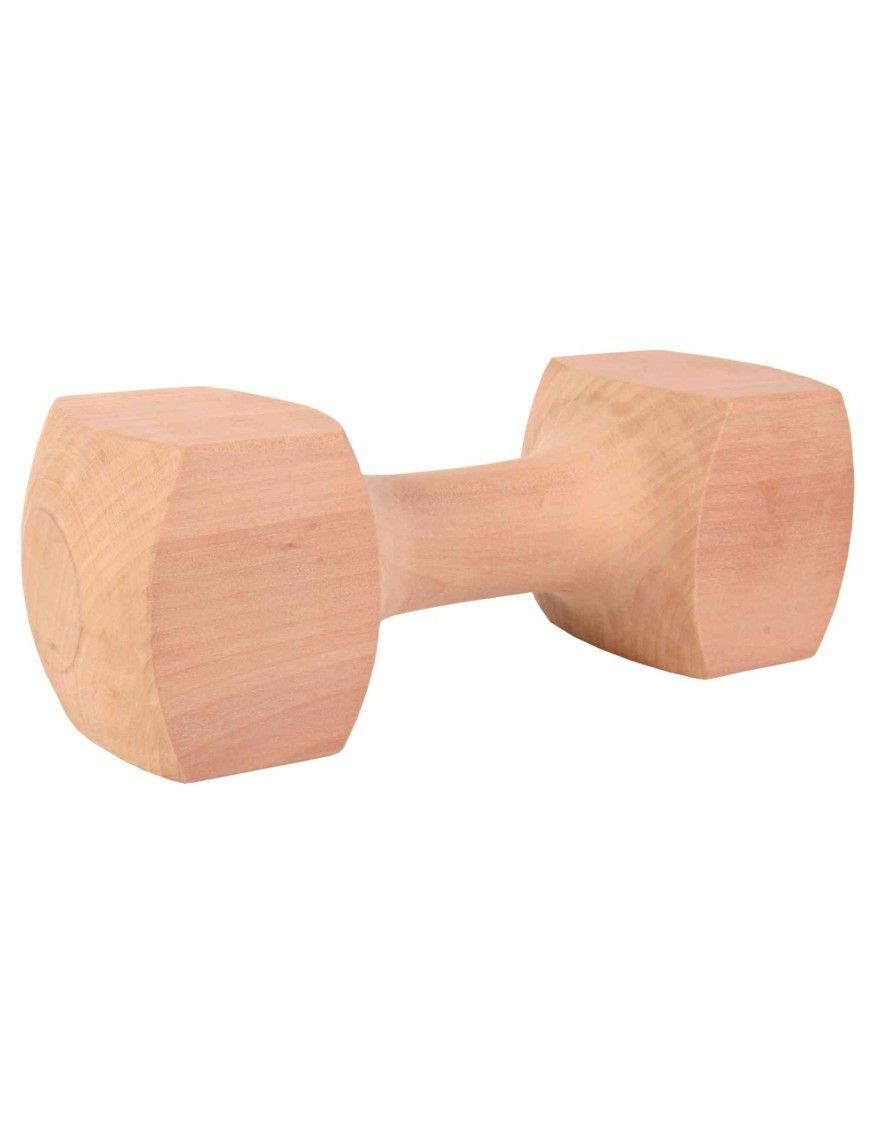 Trixie Pesa Cuadrangular de madera, Para el juego de lanzar y traer