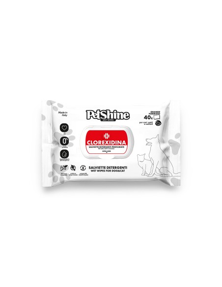 Toallitas húmedas higiénicas para perros, Petshine Clorexidina porrini