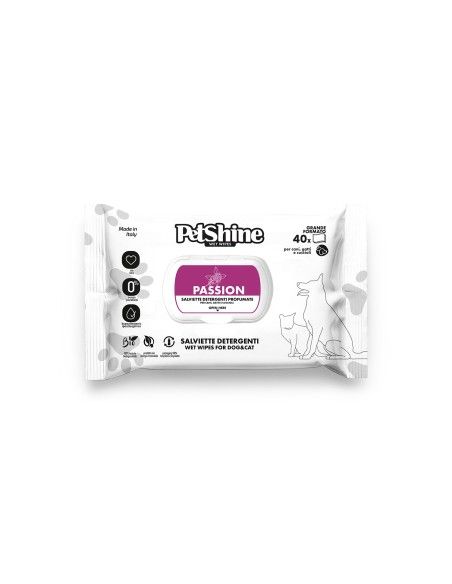 Toallitas Higienicas Petshine Fragancia Pasión para perros