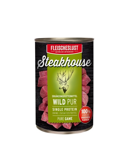 Fleischeslust Carne de Ciervo latas monoproteicas para perros
