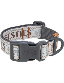 Collar extra ancho Trixie Be Nordic gris para perros