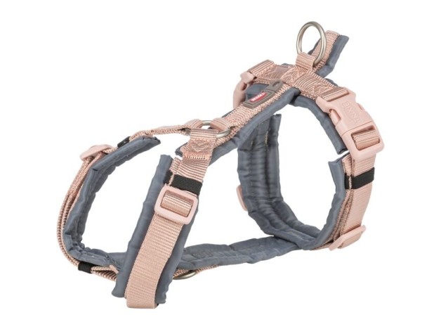 Arnés Premium Trixie Trekking color blush/grafito para perros