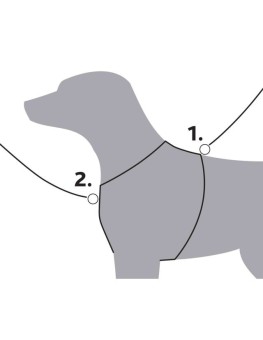 Arnés Trixie Trekking de nylon Premium color Oxido, para perros 2