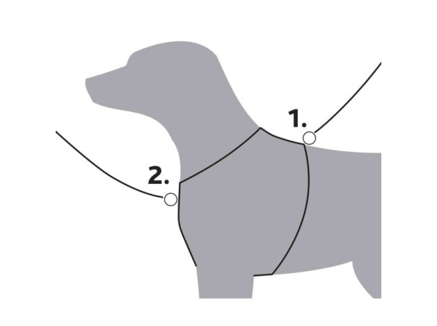 Arnés Premium Trekking azul petróleo de la marca Trixie anti tirones