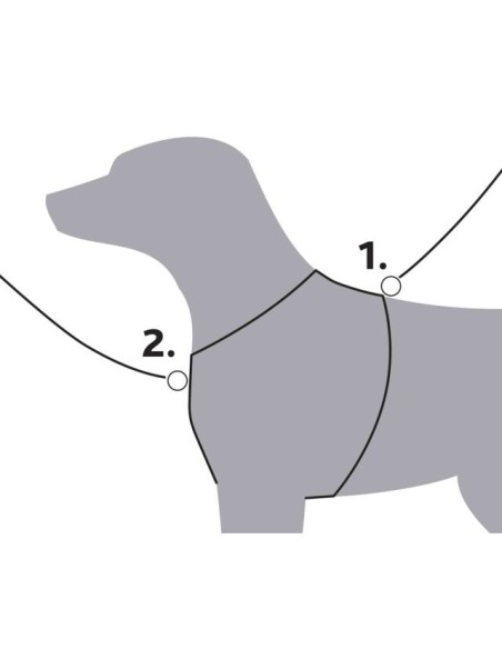 Arnés Premium Trekking azul petróleo de la marca Trixie anti tirones