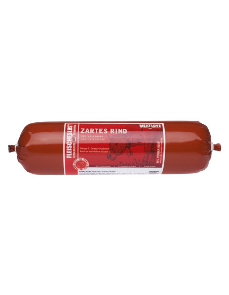 Meat Love salchichas de ternera y zanahorias para perros